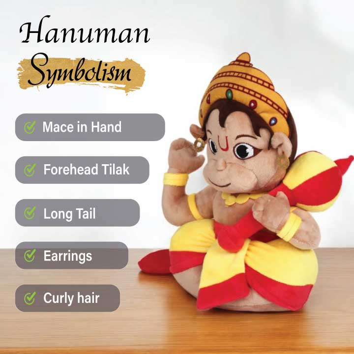 mantra chanting hanuman soft toy